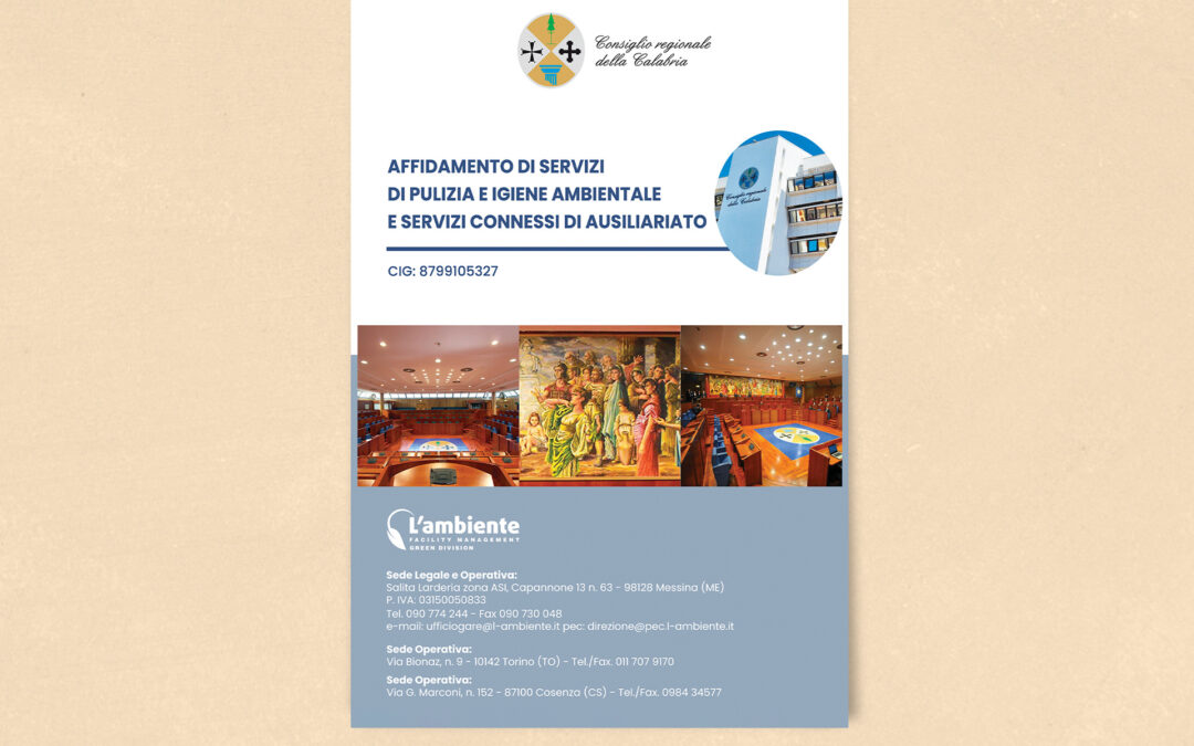 COPERTINA PER GARA D’APPALTO – CONSIGLIO REGIONALE