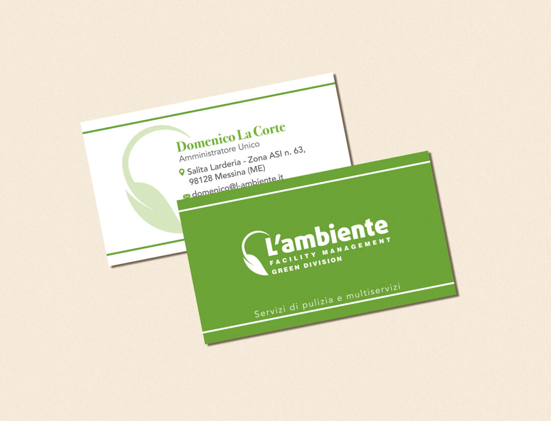 Biglietto da visita L'ambiente