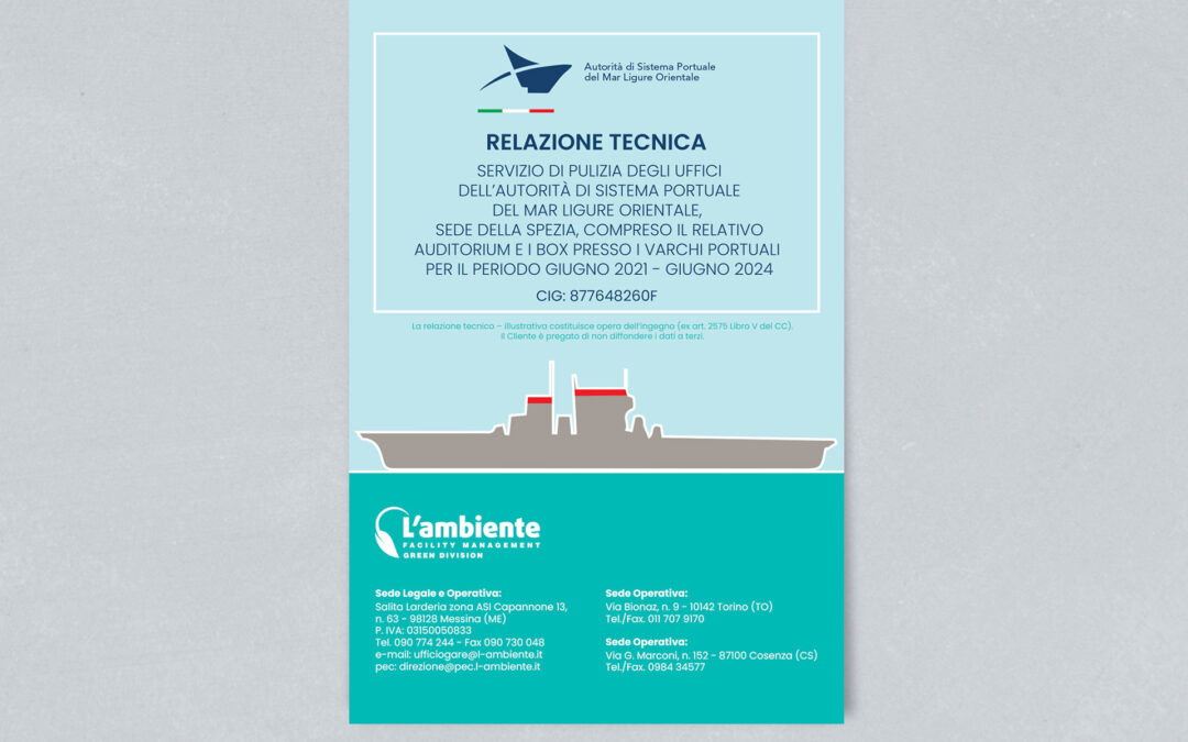 COPERTINA PER GARA D’APPALTO – MAR LIGURE
