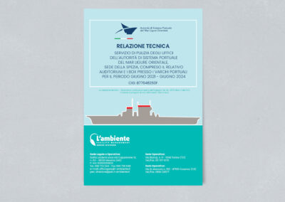COPERTINA PER GARA D’APPALTO – MAR LIGURE